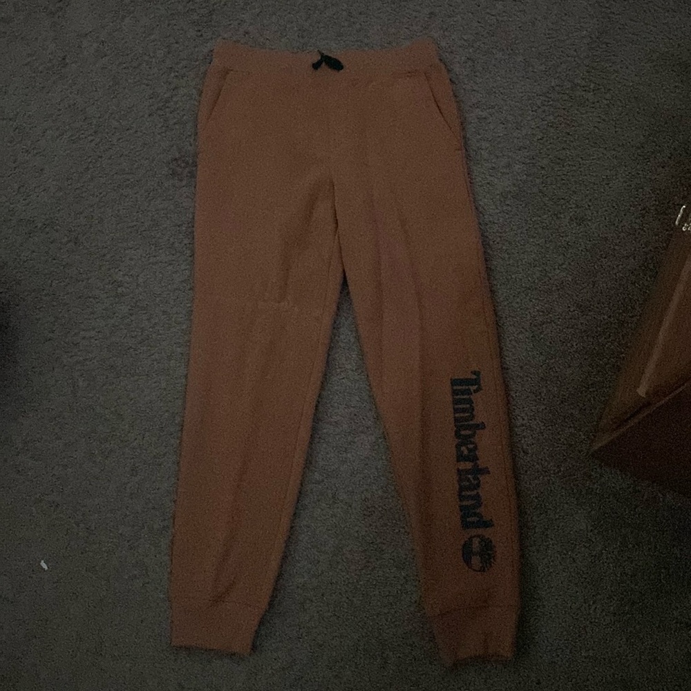 Brown Timberland Joggers | Boys Large (14-16)